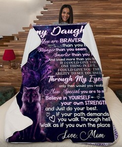 A Wolf Fleece Quilt Blanket Gift From Dad To Daughter To Boost Her Confidence