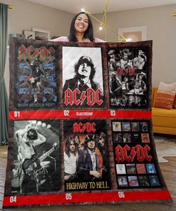 AC/DC Band Album Collage Quilt Bedding Set for Fans