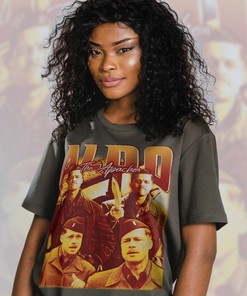 ALDO THE APACHE Shirt with a vintage flavor of the Inglorious Basterds, featuring Lt. Aldo Raine with a retro style