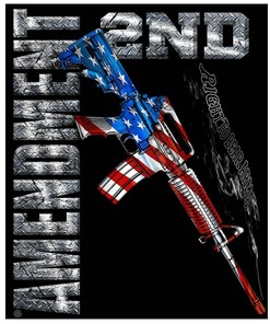 AR15 2nd Amendment Blanket - Best Gifts for Gun Lovers