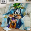 Abstract Goofy Disney Fleece Blanket - A Modern and Chic Touch for Your Home Decor