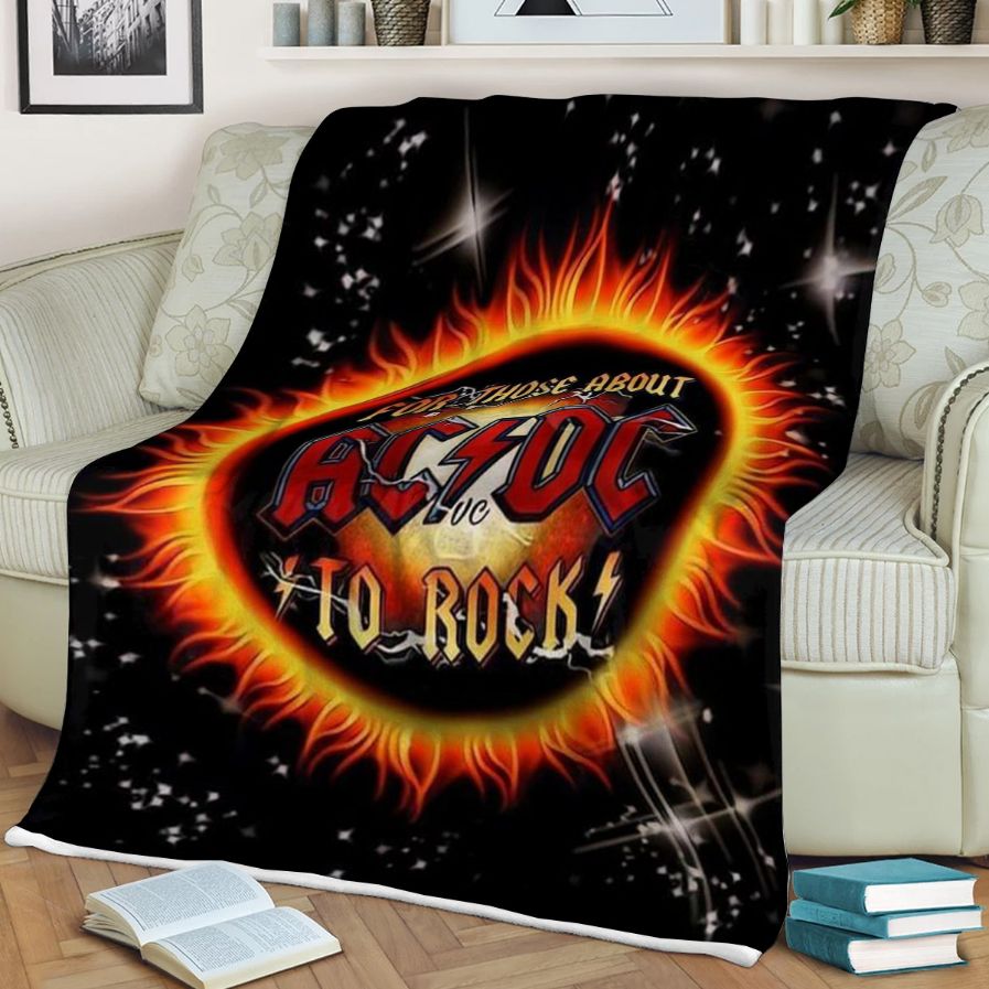 Acdc Music Band Fan Gift Comfy Sofa Throw Blanket Gift with Quilt Bedding Set, Great Gifts for Music Lovers