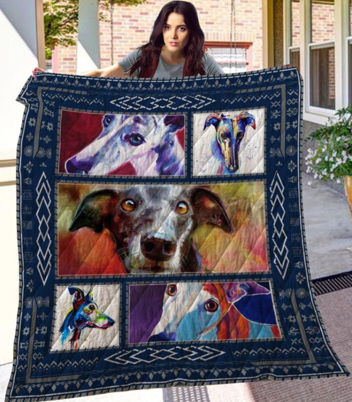 Add Some Color To Your Room With This Dog-Themed Quilt Blanket