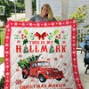 Add Some Festive Cheer To Your Room Decor With The Christmas Truck Hallmark Quilt Blanket
