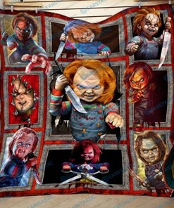 Add Some Scary Fun To Your Halloween Décor With The Child's Play Chucky Quilt