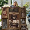 Add Some Spookiness to Your Halloween DÃ©cor with This Annabelle Ghostface Halloween Horror Quilt Blanket
