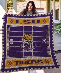 Add Team Spirit To Your Room With LSU Tigers Quilt Blanket