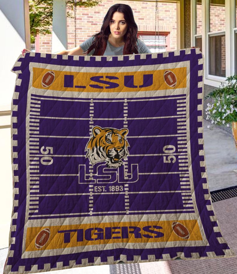 Add Team Spirit To Your Room With LSU Tigers Quilt Blanket