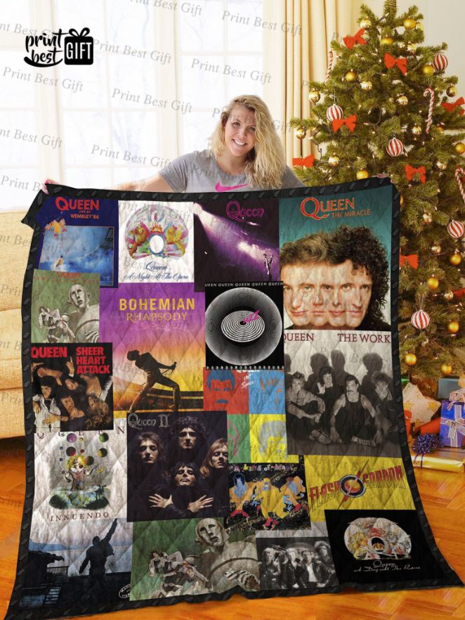 Add some variety with Queen Albums Cover Poster Quilt Ver 3 Bedding Set