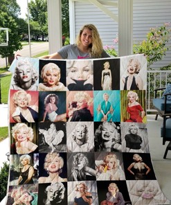 Add some vintage to your bedding with Marilyn Monroe Queen Vintage Quilt Bedding Set