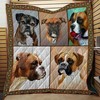 Adorable Boxer Dog Love Quilt Blanket for Unrivaled Style