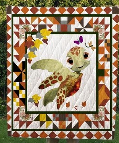 Adorable Turtle Quilt Blanket for Cozy Nights