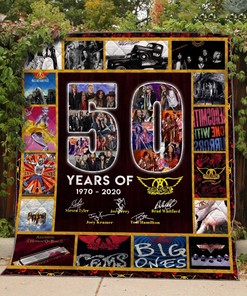 Aerosmith 50th Anniversary Quilt Bedding Set - Celebrate 50 years of Aerosmith with this rockin' quilt bedding set