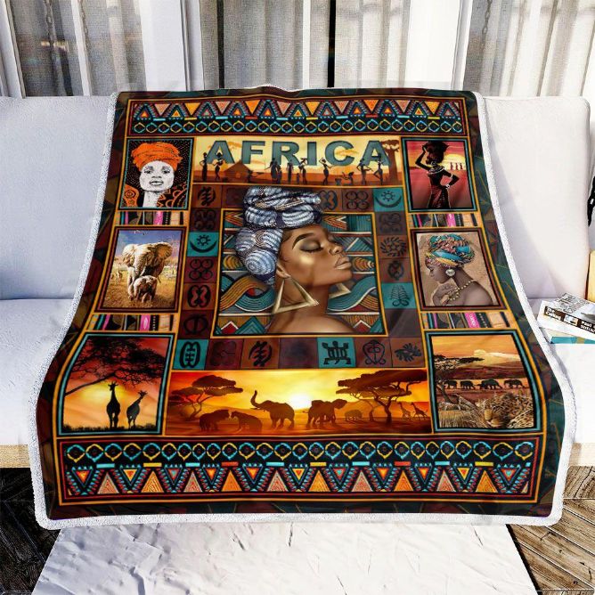 Africa Women Black Women Fleece Blanket Quilt Bedding Set with Quilt Blanket, Perfect Gifts for Women