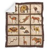 African Animals Quilt Bedding Set with Full Size Quilt Bed Set