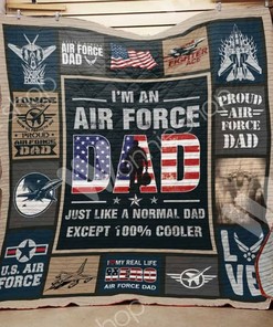 Air Force Dad I'm An Air Force Dad Just Like A Normal Dad Except Collection Cooler Quilt Bedding Set