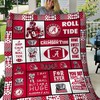 Alabama Crimson Tide Quilt Blanket Th2506 for College Football Fans
