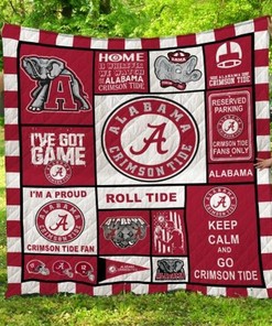 Alabama Crimson Tide Roll Tide NCAA Quilt Blanket - Perfect for the Ultimate Crimson Tide Fan