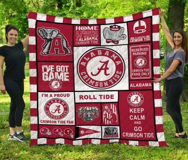 Alabama Crimson Tide Roll Tide NCAA Quilt Blanket - Perfect for the Ultimate Crimson Tide Fan