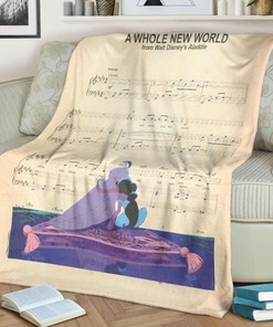 Aladdin & Jasmine Fleece Quilt Bedding Set Best Seller