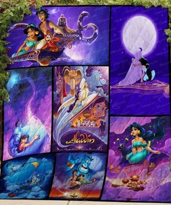Aladdin One Thousand and One Nights Quilt Blanket ALD01 for Disney Fans