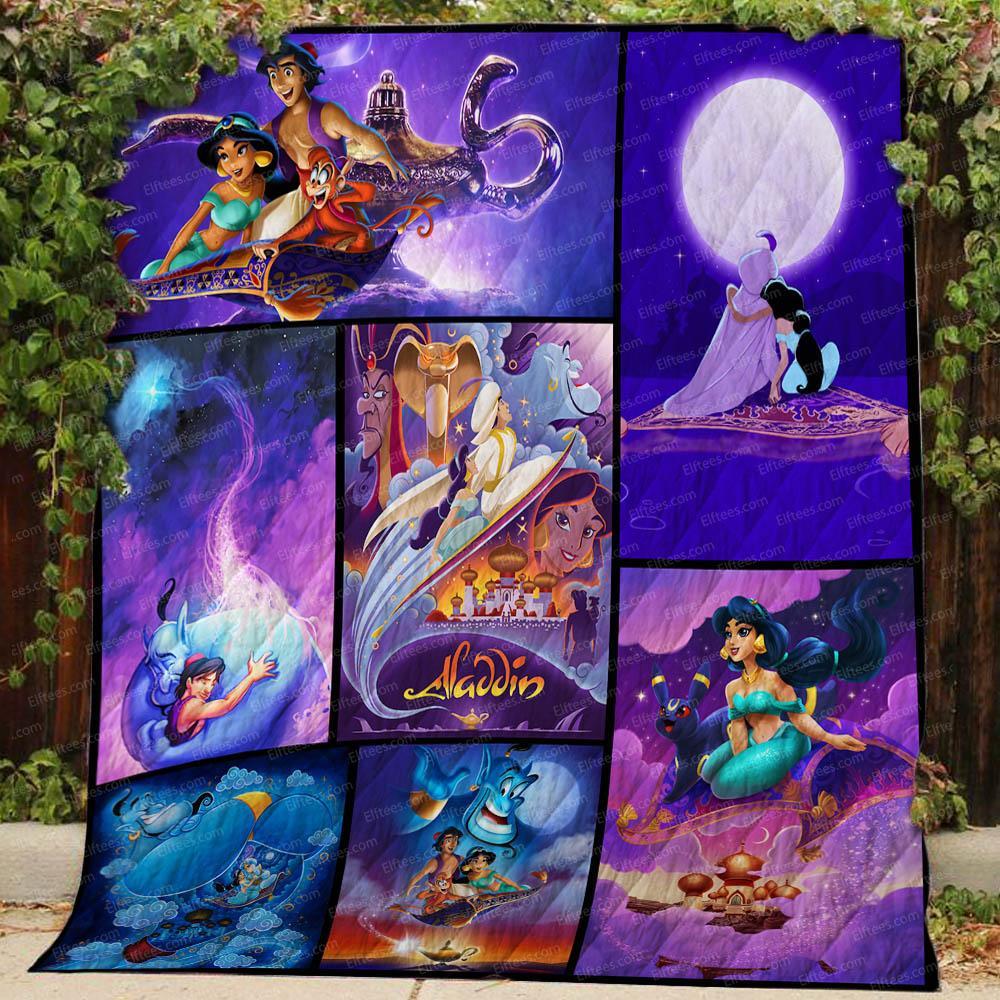 Aladdin One Thousand and One Nights Quilt Blanket ALD01 for Disney Fans