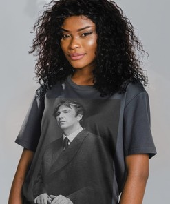 Alan Rickman Photo Tribute Tee | British Actors Homage T-Shirt featuring Die Hard, Hans Gruber and Nakatomi Plaza.