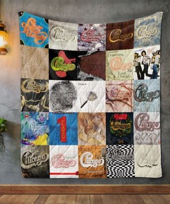 Album Chicago Covers Quilt Bedding Set for Music Aficionados