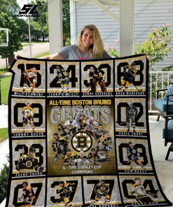 All-time Boston Bruins Greats Collection Quilt Bedding Set for Sports Fans