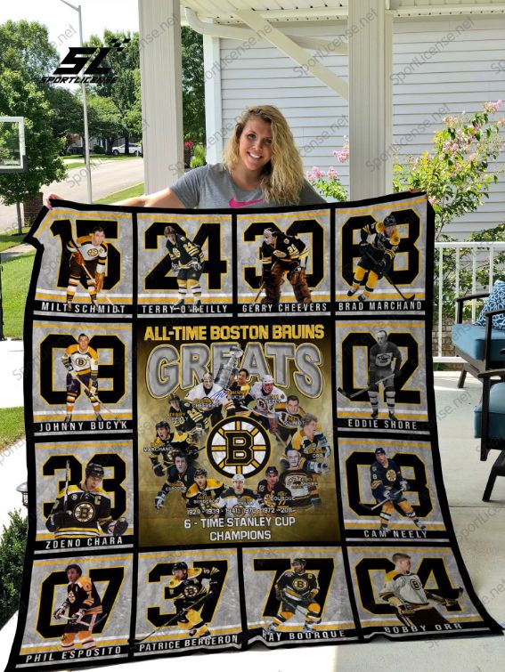 All-time Boston Bruins Greats Collection Quilt Bedding Set for Sports Fans