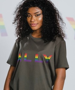 Ally Unisex Tee | Pride Rainbow Love Symbol Shirt for Human's Rights