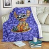 Aloha Stitch Disney Fleece Blanket - Perfect for Snuggling up with Your Favorite Movie