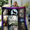 Alone Wolf Picture Collection: Quilt Bedding Set with Fleece Blanket for Wolf Lovers