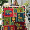 Alphabet Animals Baby Quilt Blanket with Unique and Adorable Animal Prints