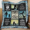 Always Heart To Heart- Dad And Daughter Quilt Bedding Set for Kids.