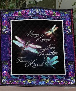 Always Loved Dragonfly Full Size Quilt Bed Set