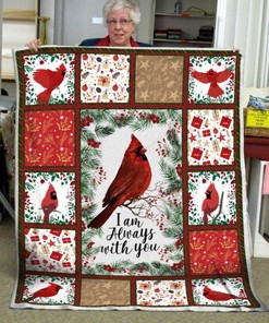Always With You Cardinal Bird Quilt Blanket DUP2: A Beautiful and Heartfelt Gift
