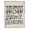 Amazing Mom Fleece Blanket for Family from Granddaughter and Grandson