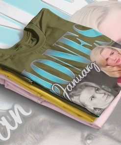 American Actress JANUARY JONES VINTAGE Retro Unisex Tees are perfect for Mad Men fans