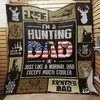 American Flag Hunting Dad Quilt Bedding Set