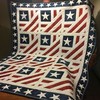 American Flag Pattern Quilt Bedding Set for Boys with Quilt Blanket