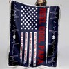 American Flag Personalized Blanket for Papa Birthday - Celebrate Patriotic Love