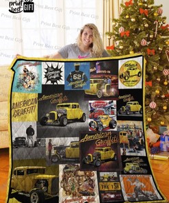 American Graffiti Vintage Poster Quilt Bedding Set