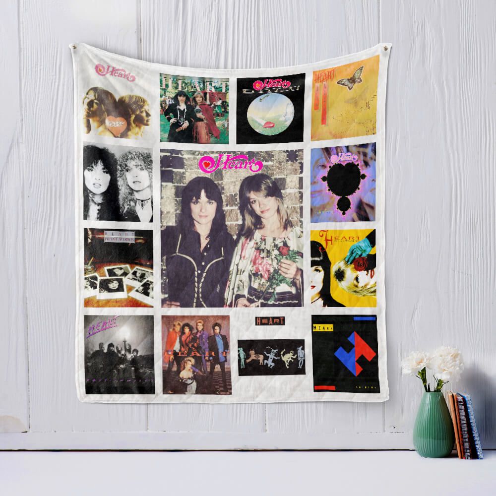American Heart Rock Band Quilted Bedding Set for a Cozy Night Sleep