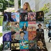 American Singer Frank Sinatra Combined Quilt Bed Set with Musician Theme