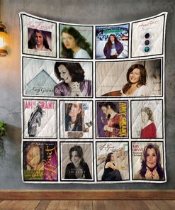 Amy Grant Album Covers Quilt Bedding Set for Music Fans