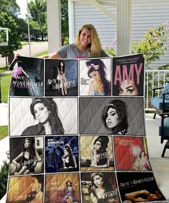 Amy Winehouse Quilt Blanket for Fans of the Late Singer