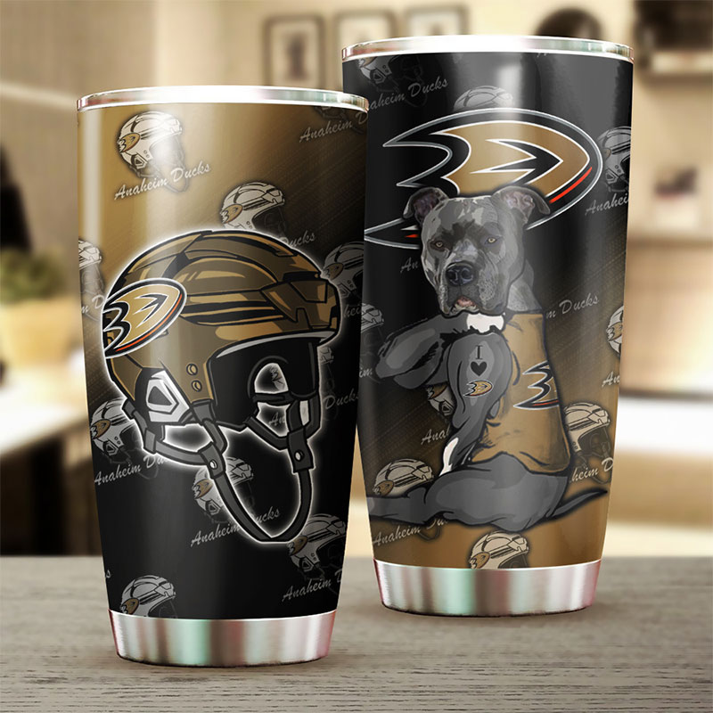 Anaheim Ducks NHL Tumbler - Funny Dog Design