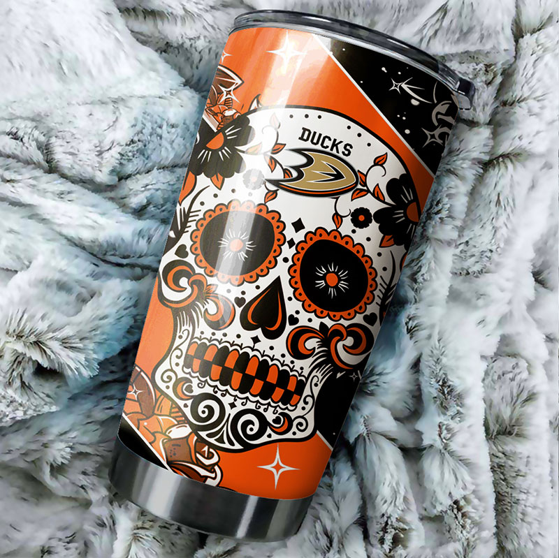 Anaheim Ducks NHL Tumbler with Skull Design - Image 2
