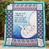 And She A Little Boy Elephant Mom And Baby Bed Set for Girls with Quilt Blanket